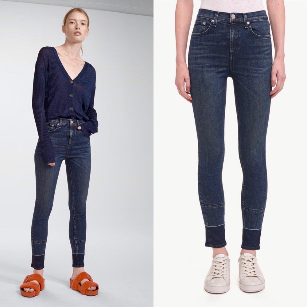 Rag & Bone High Rise Ankle Skinny Denim Jeans Size 26